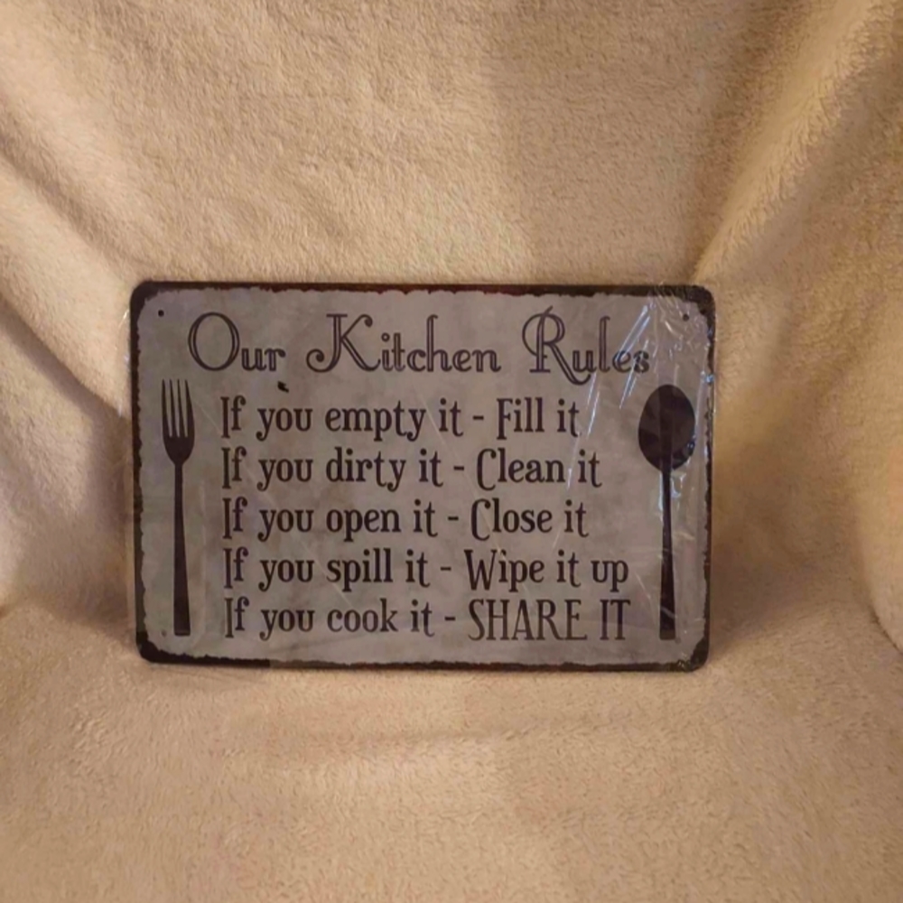 Kitchen tin sign - Picture 1 of 1